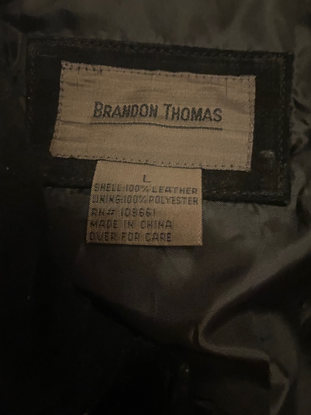 Brandon Thomas Black suede Jacket with Embroidered Floral Vine - Picture 7 of 8